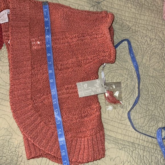 NWT Lucy & Laurel Size S Short Sleeved Cardigan - Picture 10 of 10